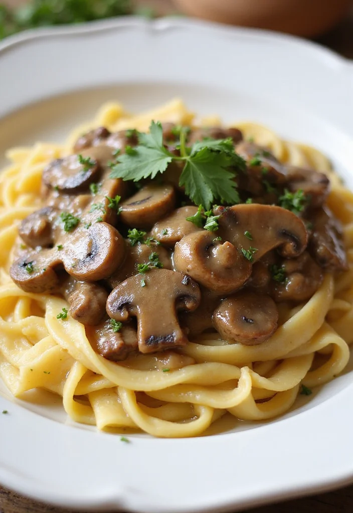 12 Beef Bottom Round Roast Recipes Crockpot Recipes That Taste Incredible - 4. Beef and Mushroom Stroganoff