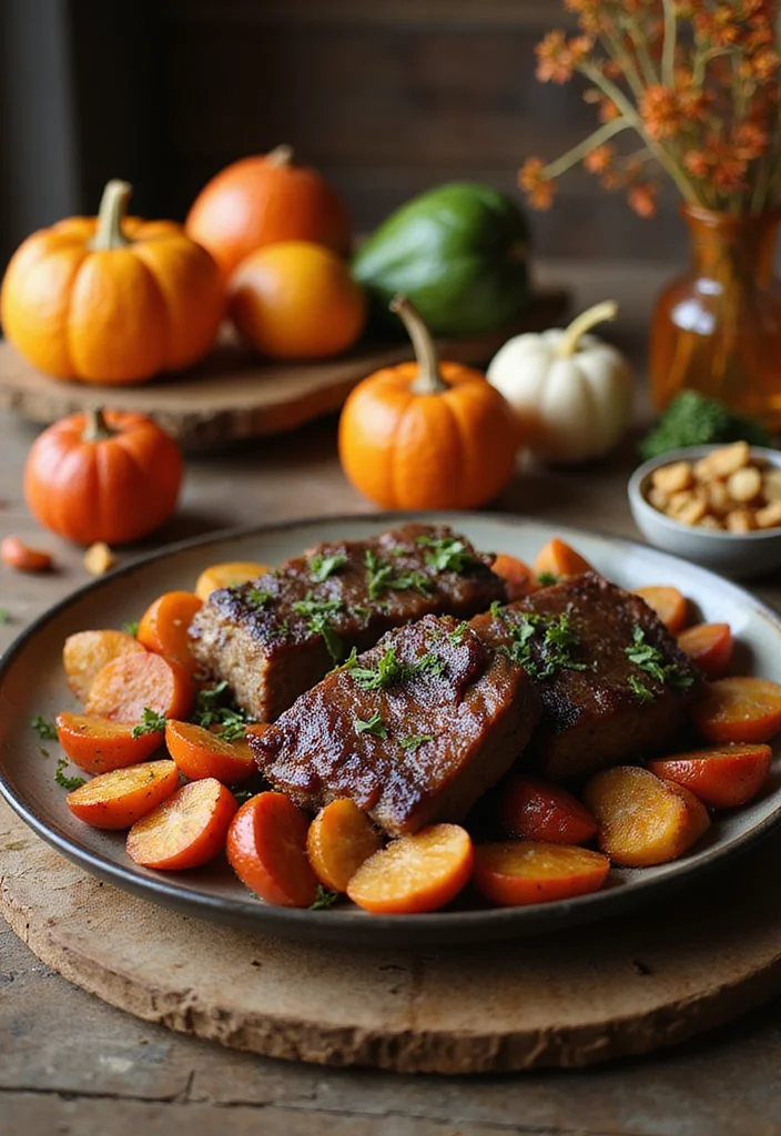12 Braised Beef Short Ribs Dutch Ovens Ideas That Make Dinner So Much Easier - 5. Fall Harvest Braised Short Ribs