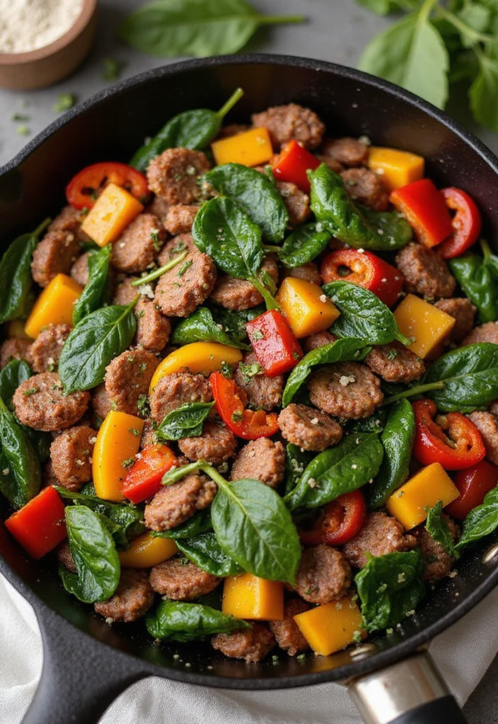 12 Underrated Beef Chorizo Recipes Worth Making - 3. Beef Chorizo and Veggie Skillet
