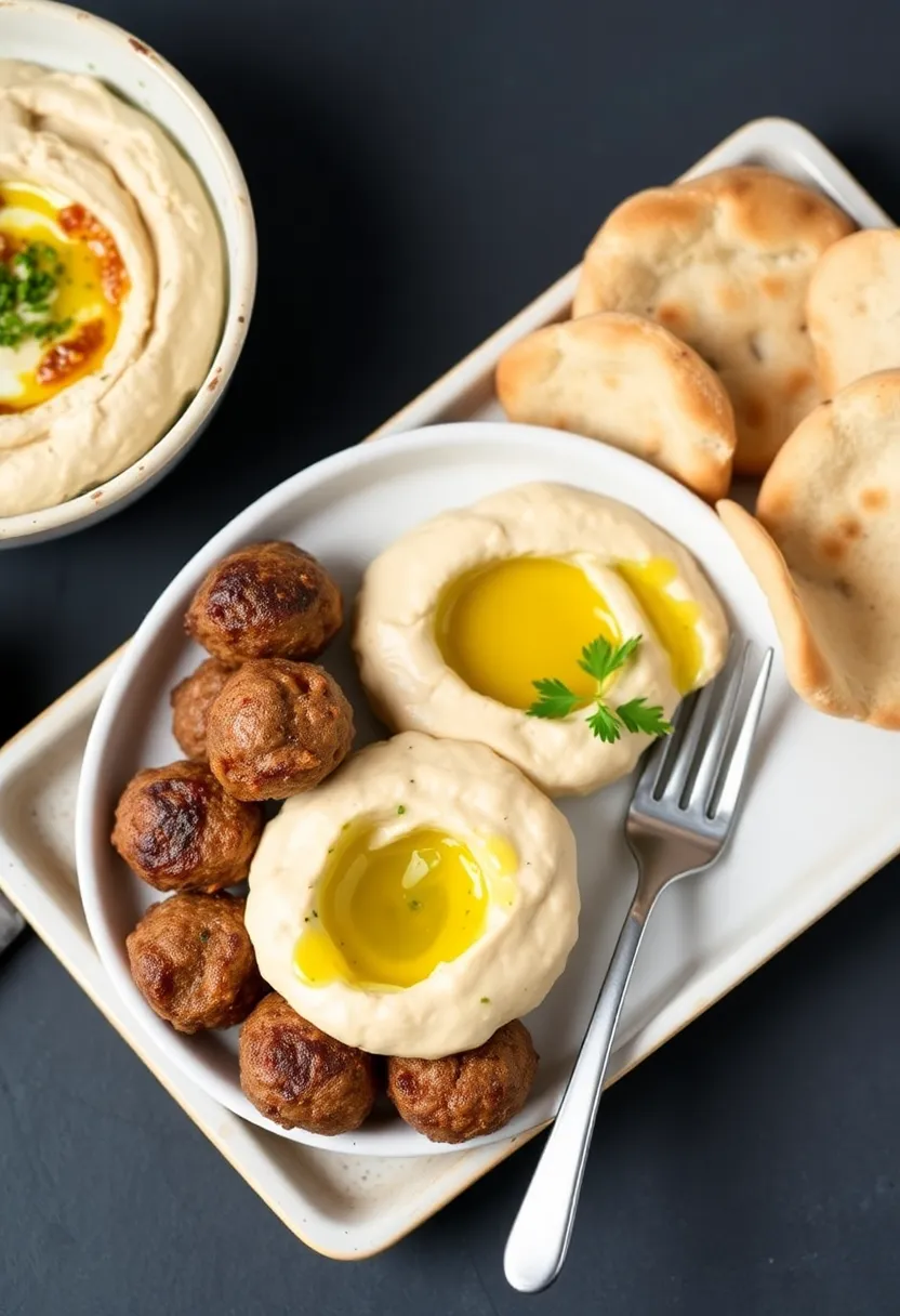 13 Easy Greek Beef Meatballs Meals That Always Impress - 9. Greek Beef Meatballs with Hummus and Pita