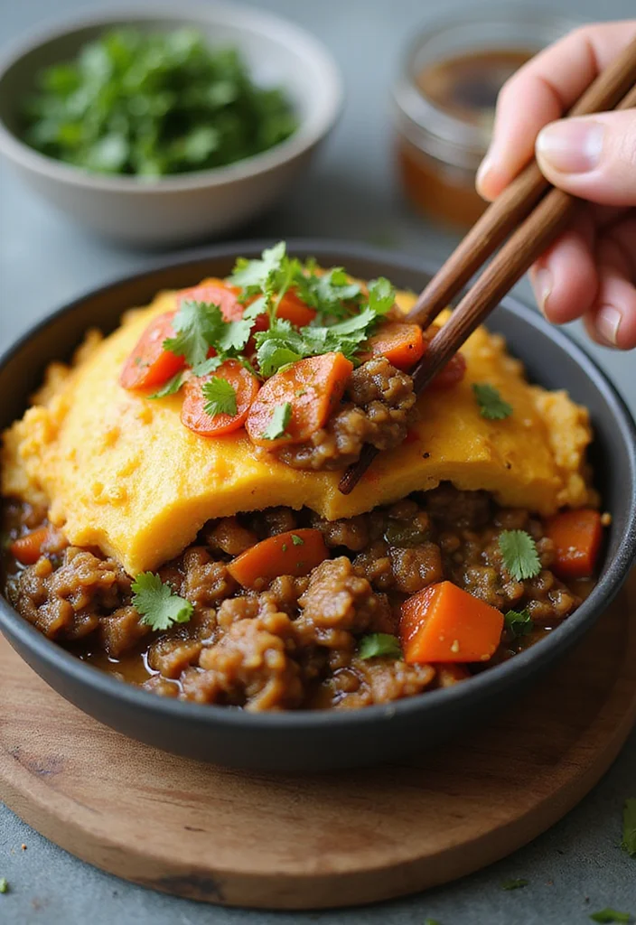 13 Ground Beef Shepherds Pie Recipe Easy Recipes That Taste Incredible - 12. Asian-Inspired Shepherd's Pie