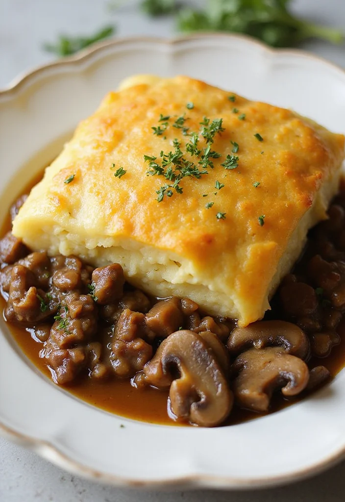 13 Ground Beef Shepherds Pie Recipe Easy Recipes That Taste Incredible - 9. Ground Beef Shepherd's Pie with Mushroom Gravy