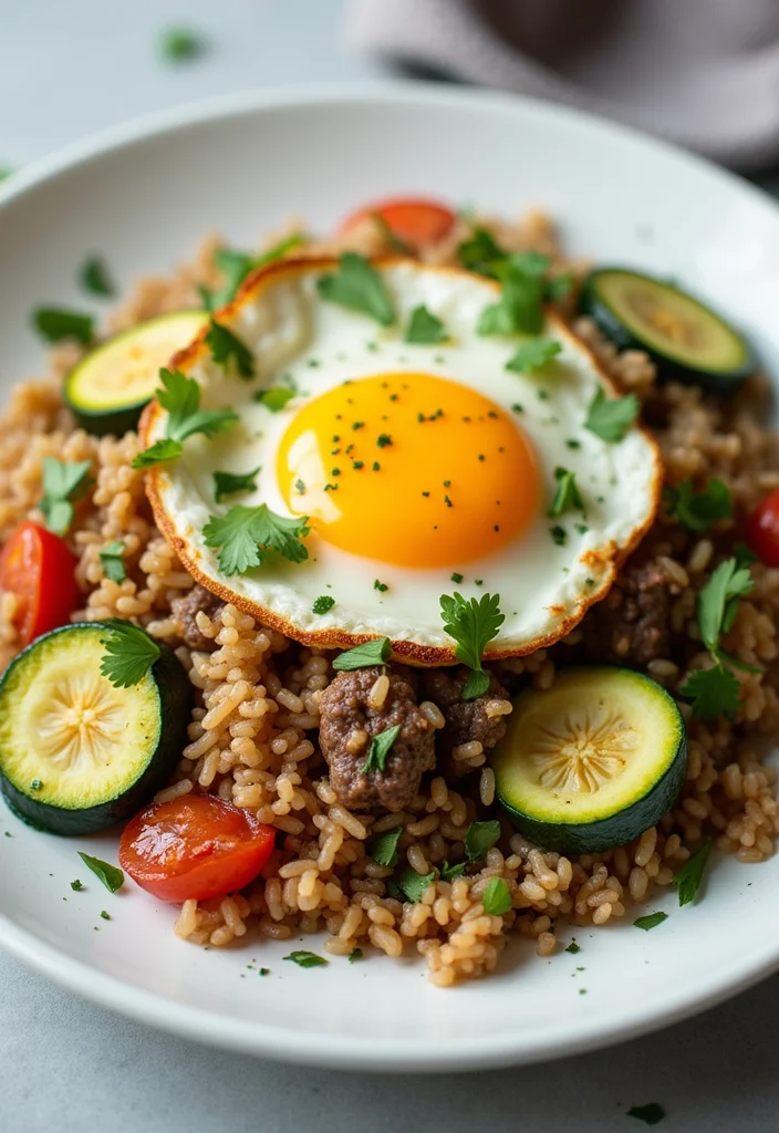 14 Beef Fried Rice With Egg Meals Perfect For Weeknight Cooking - 11. Beef Fried Rice with Egg and Zucchini