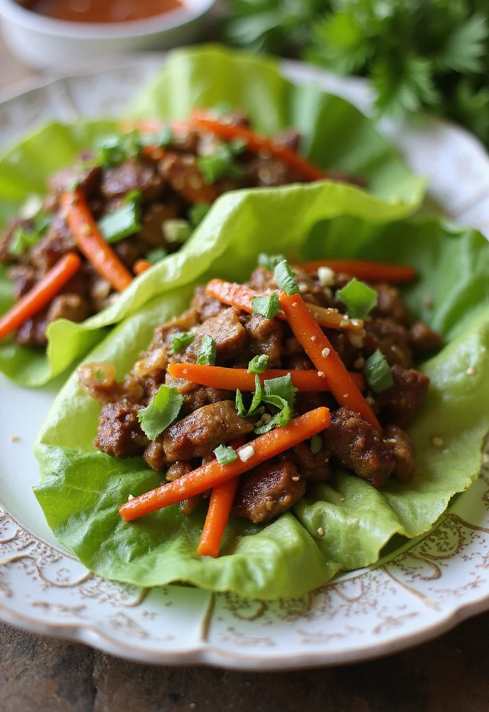 14 Kung Pao Beef Recipes Everyone Is Searching For - 8. Kung Pao Beef Lettuce Wraps