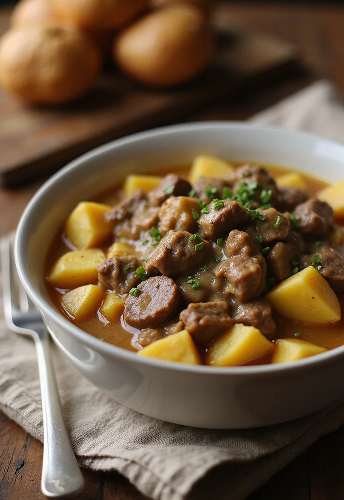 15 Classic Beef Stroganoff Recipes Packed With Big Flavor - 11. Beef Stroganoff with Sweet Potatoes