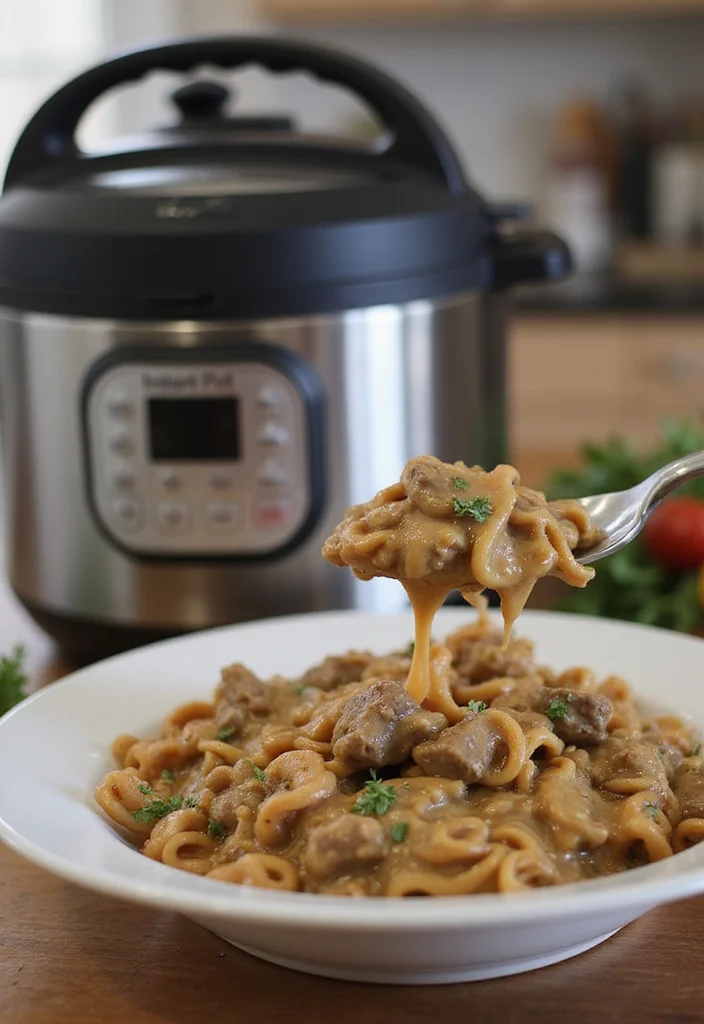 15 Classic Beef Stroganoff Recipes Packed With Big Flavor - 5. Instant Pot Beef Stroganoff