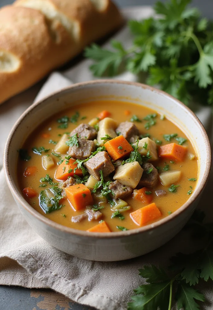 15 Comforting Old Fashioned Vegetable Beef Soup Dishes To Warm Your Night - 6. Creamy Vegetable Beef Soup