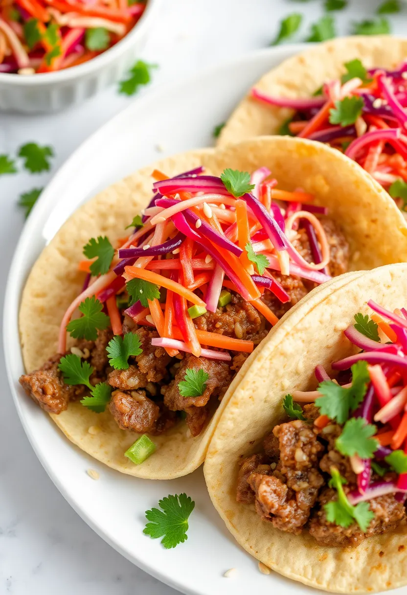 15 Corned Beef Tacos Recipes Packed With Big Flavor - 12. Corned Beef Tacos with Asian Slaw