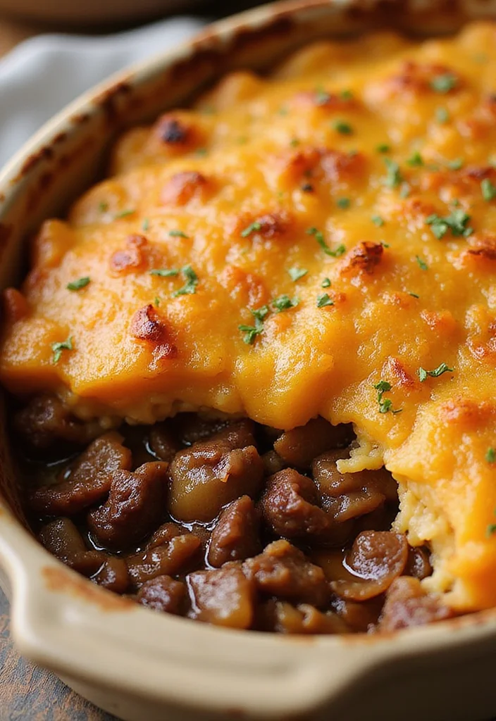 15 Fast & Flavorful French Onion Casserole Beef Recipes To Cook This Week - 15. French Onion Beef Casserole with Sweet Potatoes