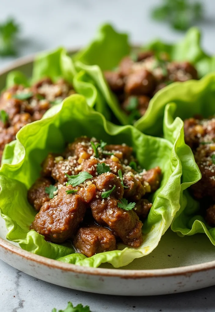 15 Underrated Beef Lettuce Wraps Recipes Worth Making - 14. Garlic Parmesan Beef Lettuce Wraps