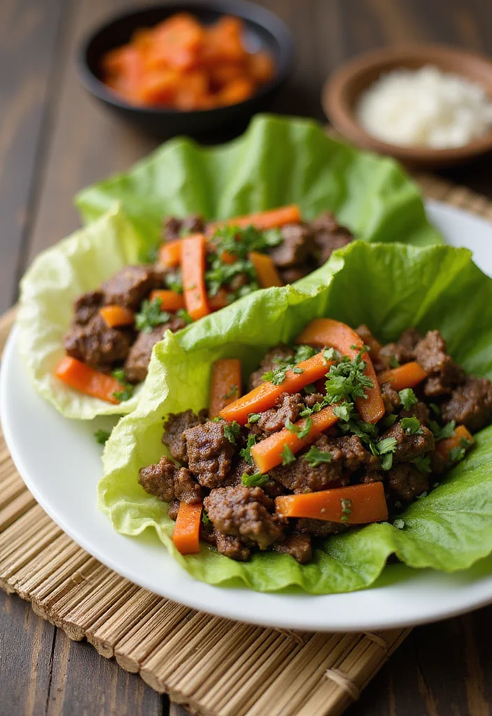 15 Underrated Beef Lettuce Wraps Recipes Worth Making - 3. Korean BBQ Beef Lettuce Wraps
