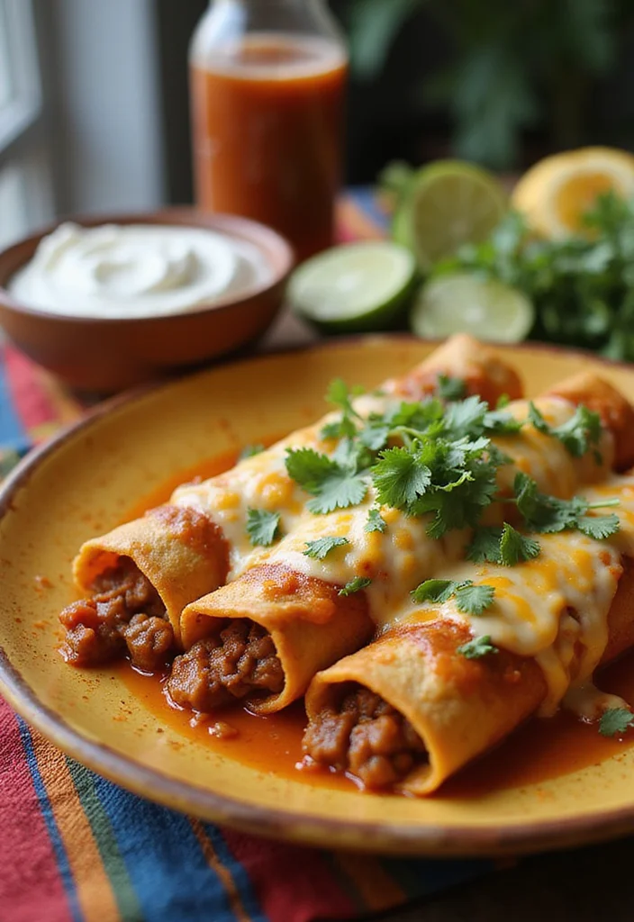 16 Comfort Food Ground Beef Tortilla Dishes To Warm Your Night - 3. Spicy Beef Enchiladas