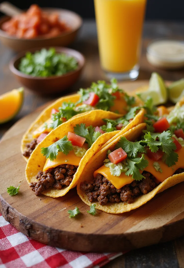 16 Comfort Food Ground Beef Tortilla Dishes To Warm Your Night - 5. Ground Beef and Cheese Tacos