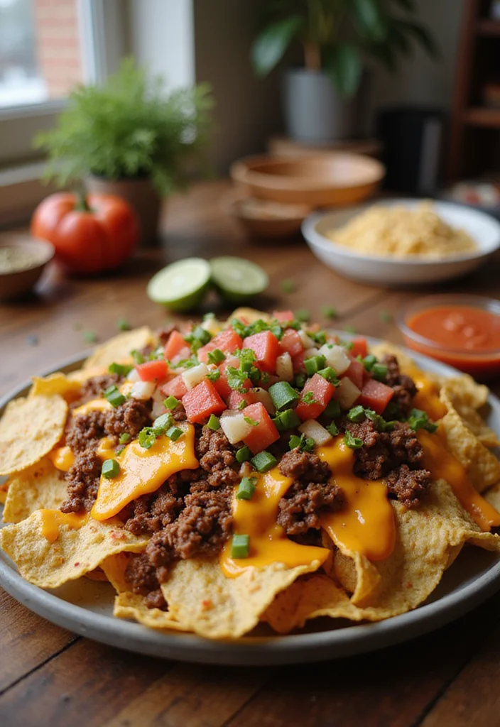 16 Comfort Food Ground Beef Tortilla Dishes To Warm Your Night - 9. Ground Beef Nachos