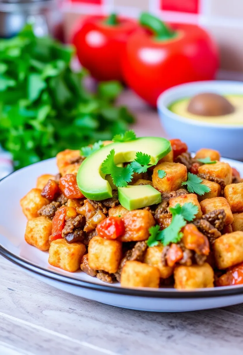 16 Ground Beef And Tater Tot Meals Perfect For Weeknight Cooking - 10. Southwest Beef Tater Tot Casserole