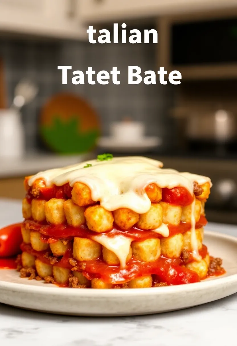 16 Ground Beef And Tater Tot Meals Perfect For Weeknight Cooking - 7. Italian Tater Tot Bake