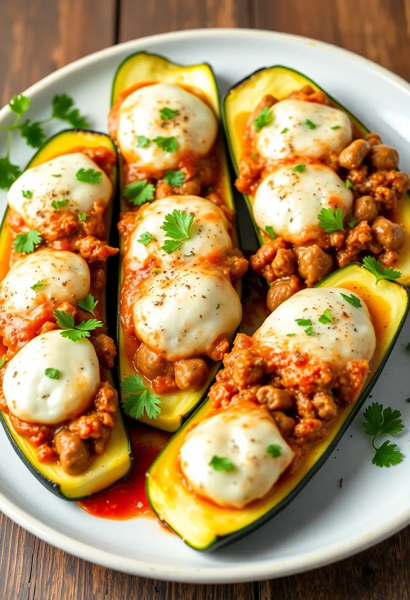 16 Must-Try Zucchini Boats Beef Dishes For Busy Nights - 12. Italian Sausage Zucchini Boats