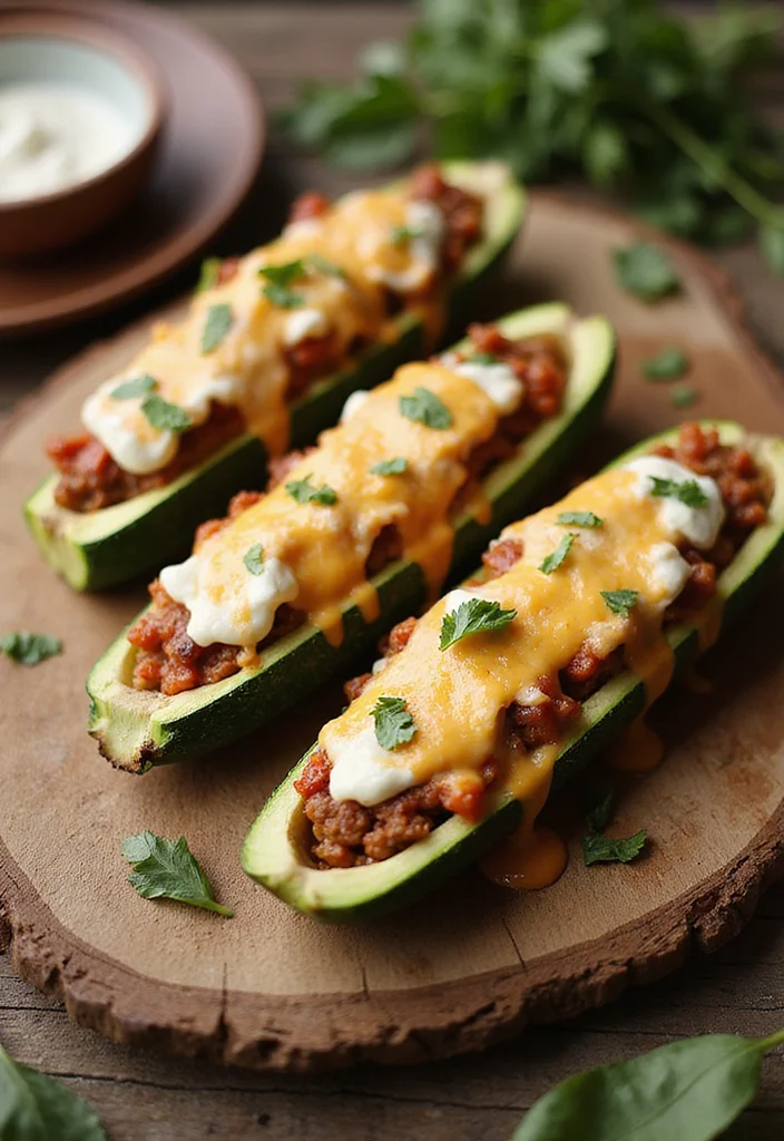 16 Must-Try Zucchini Boats Beef Dishes For Busy Nights - 5. Cheesy Beef-Stuffed Zucchini Boats