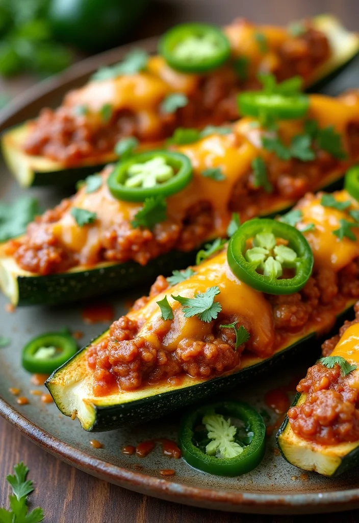 16 Must-Try Zucchini Boats Beef Dishes For Busy Nights - 9. Spicy Mexican Zucchini Boats