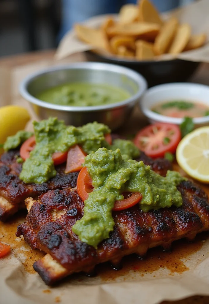 16 Smoked Beef Short Ribs Recipes Packed With Big Flavor - 10. Tex-Mex Smoked Ribs with Salsa Verde