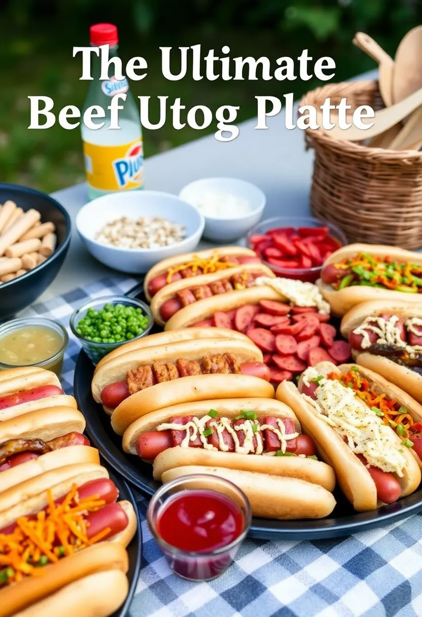17 Beef Hot Dog Recipes Everyone Is Searching For - 16. The Ultimate Beef Hot Dog Platter