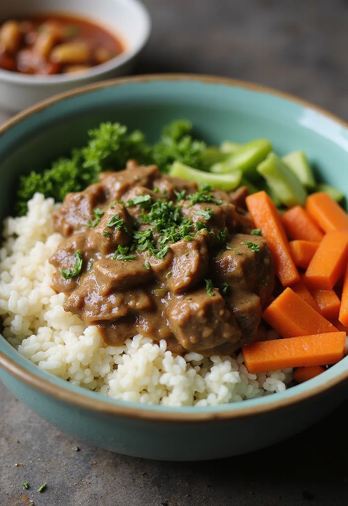 17 Fast & Flavorful Beef Stroganoff No Mushrooms Recipes To Cook This Week - 10. Beef Stroganoff and Rice Bowl