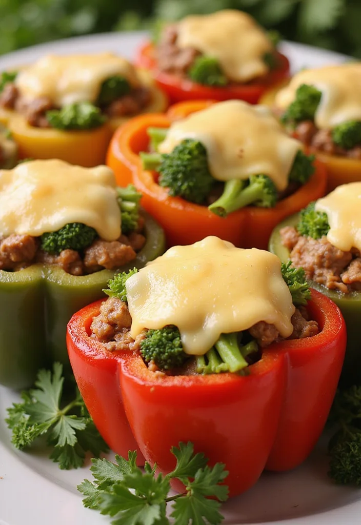 17 Healthy Beef And Broccoli Meals Perfect For Weeknight Cooking - 9. Beef and Broccoli Stuffed Bell Peppers