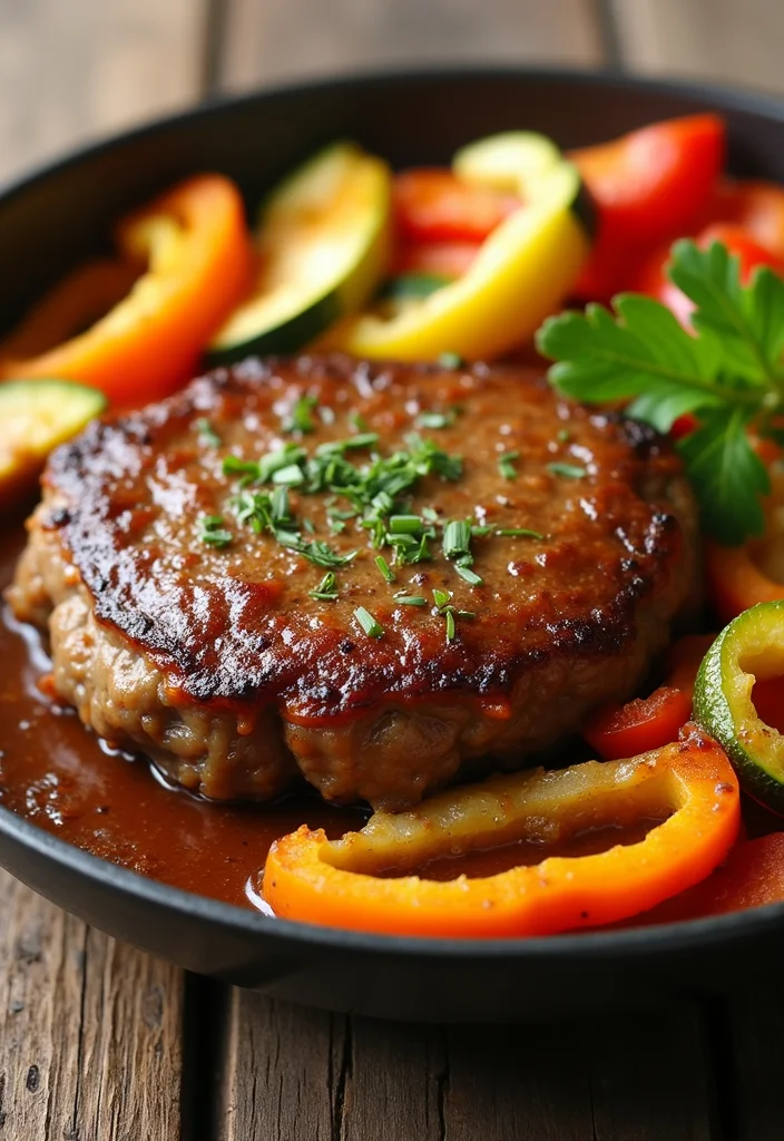 18 Ground Beef Salisbury Steak Meals Perfect For Weeknight Cooking - 7. Salisbury Steak with Veggies