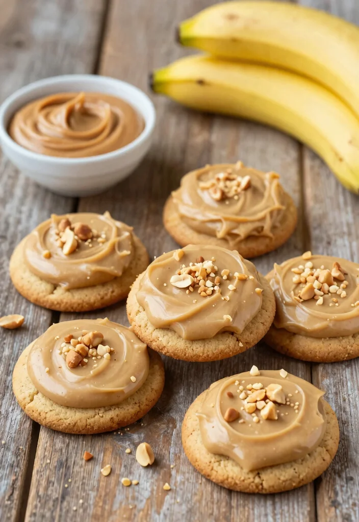 15 Banana Pudding Cookies Recipes Soft Sweet Comfort - 12. Banana Pudding Cookies with Creamy Peanut Butter Frosting 1