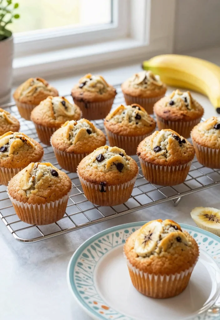 15 Easy and Delicious No-Waste Treats Using 2 Ripe Bananas - 5. Banana Muffins 1