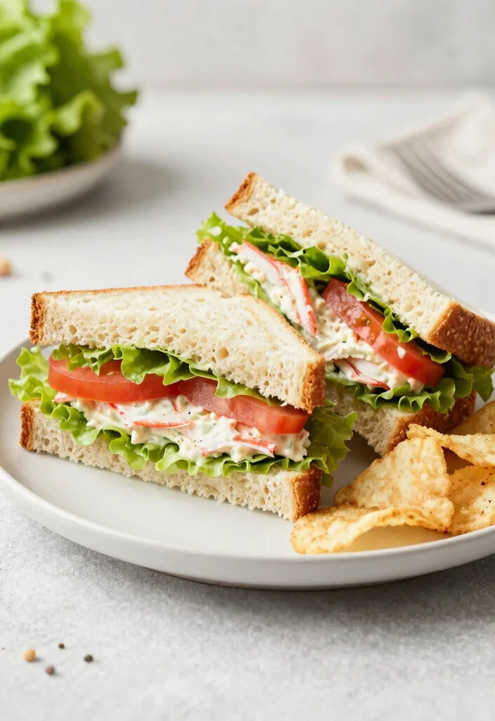 15 Fake Crab Meat Recipes: Quick Weeknight Dishes - 10. Crab Salad Sandwiches 1