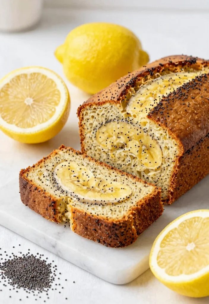 16 Banana Bread With Cake Mix Recipes Moist Foolproof Loaves - 12. Lemon Poppy Seed Banana Bread 1