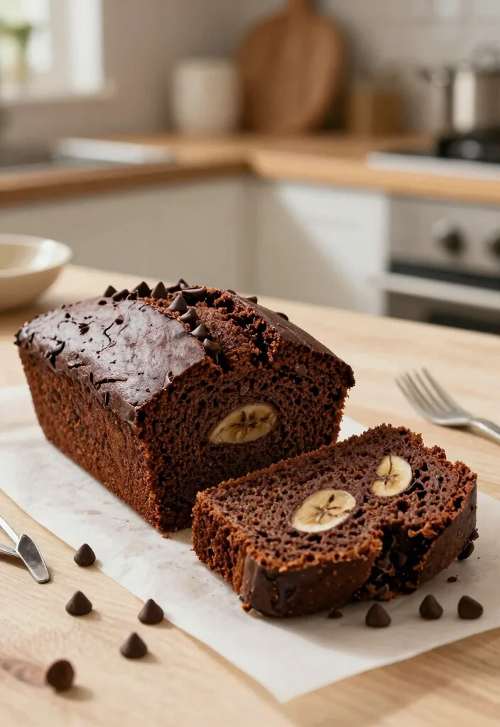 16 Banana Bread With Cake Mix Recipes Moist Foolproof Loaves - 8. Double Chocolate Banana Bread 1