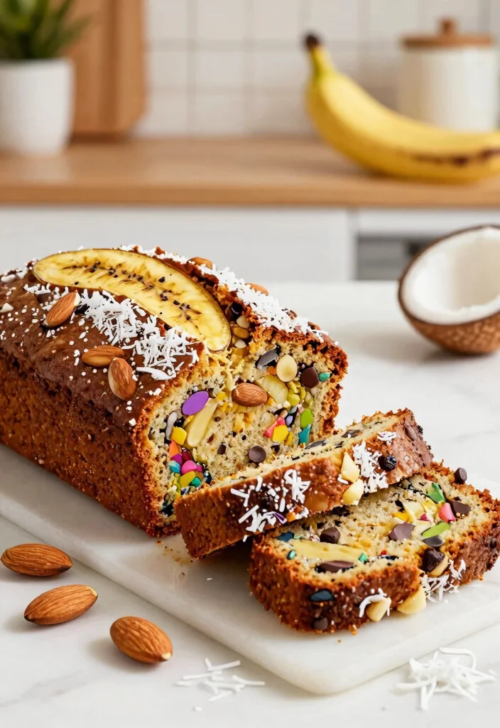 16 Banana Bread With Cake Mix Recipes Moist Foolproof Loaves - 9. Almond Joy Banana Bread 1