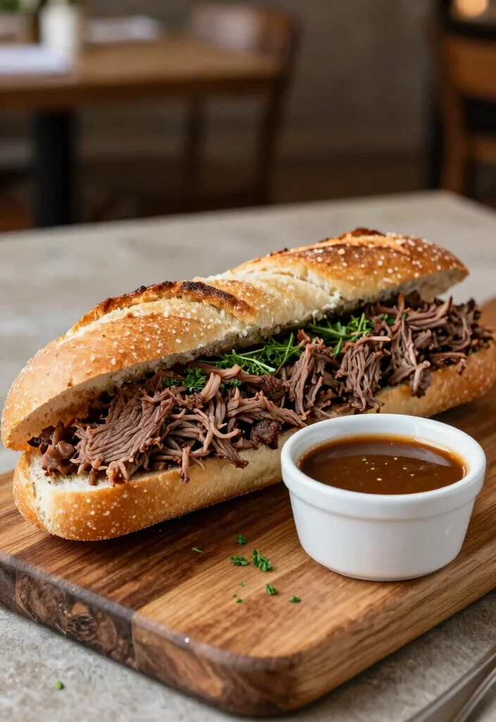 16 Crock Pot Steak Recipes Set and Forget Dinners - 6. Classic French Dip 1