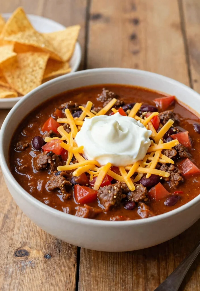 16 Crock Pot Steak Recipes Set and Forget Dinners - 8. Steak Chili 1