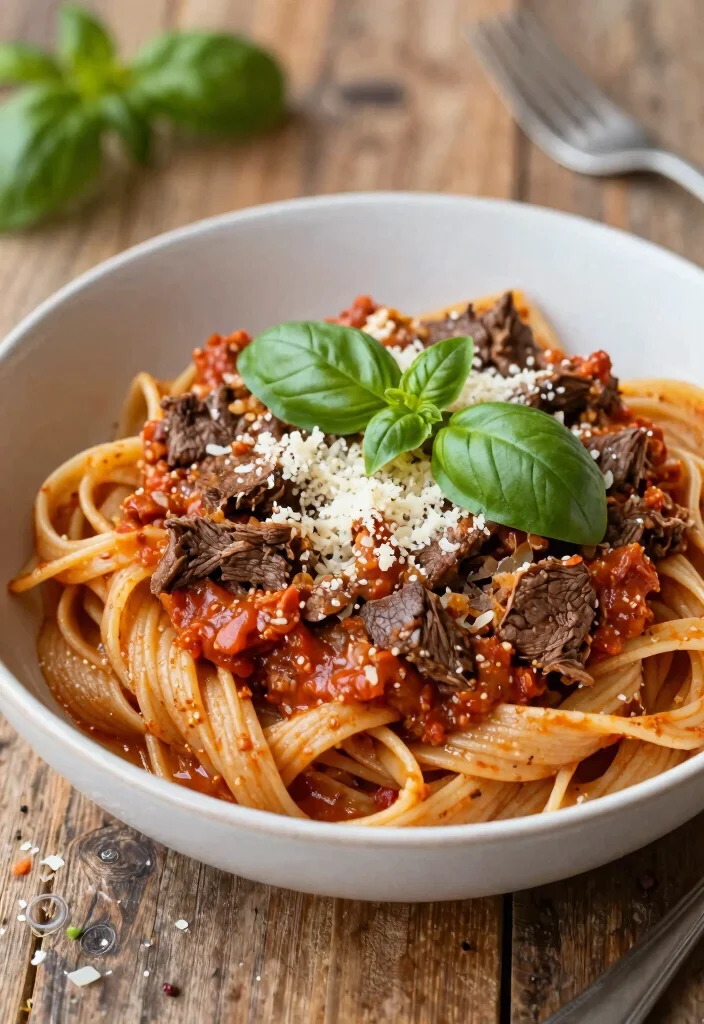 16 Flank Steak Recipes Crock Pot: Bold Beef Flavor for Busy Families - 14. Flank Steak Bolognese 1