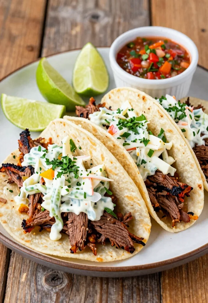 16 Flank Steak Recipes Crock Pot: Bold Beef Flavor for Busy Families - 3. BBQ Flank Steak Tacos 1