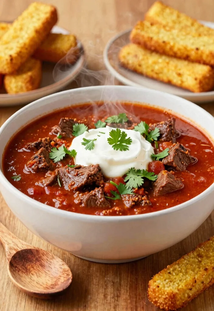 16 Flank Steak Recipes Crock Pot: Bold Beef Flavor for Busy Families - 6. Flank Steak Chili 1