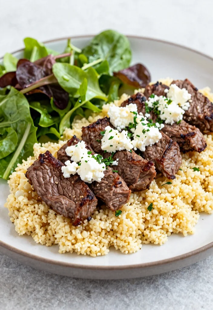 16 Flank Steak Recipes Crock Pot: Bold Beef Flavor for Busy Families - 8. Mediterranean Flank Steak with Couscous 1