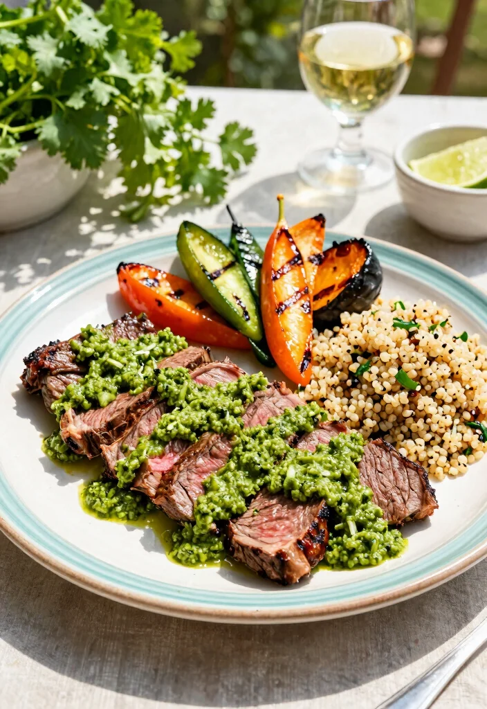 16 Grilled Flank Steak Recipes: Smoky Summer Favorites - 9. Cilantro Lime Pesto Flank Steak 1