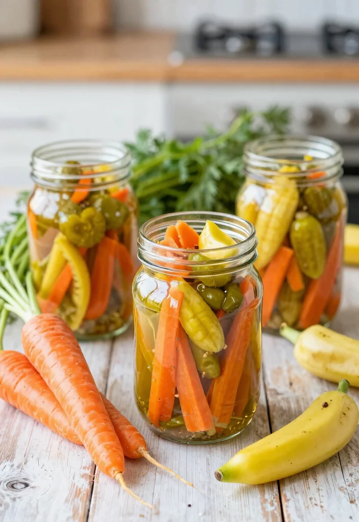 17 Banana Pepper Canning Recipes Tangy Pantry Staples - 8. Pickled Banana Pepper and Carrot Medley 1