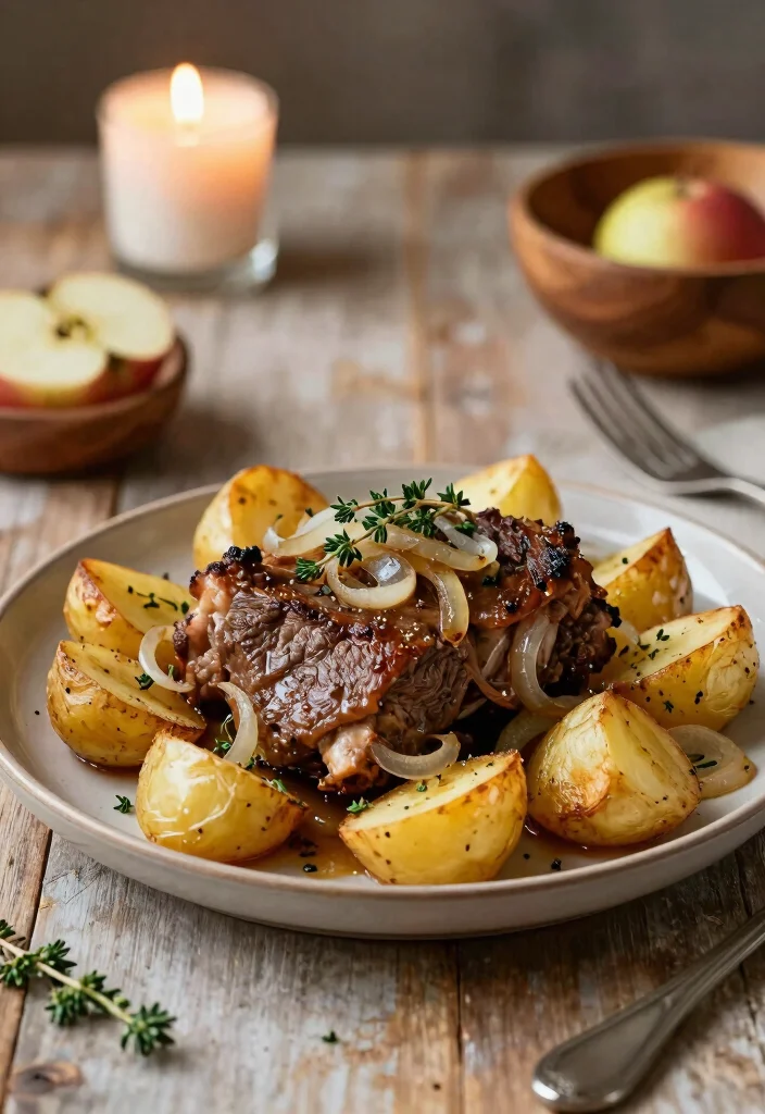 17 Chuck Roast Recipes Instant Pot Fast Comfort Meals - 11. Instant Pot Chuck Roast with Apples and Onions 1