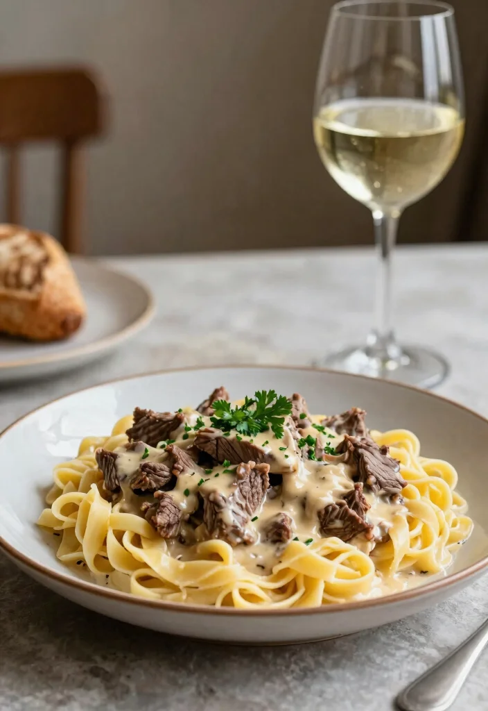 17 Chuck Roast Recipes Instant Pot Fast Comfort Meals - 2. Instant Pot Beef Stroganoff 1