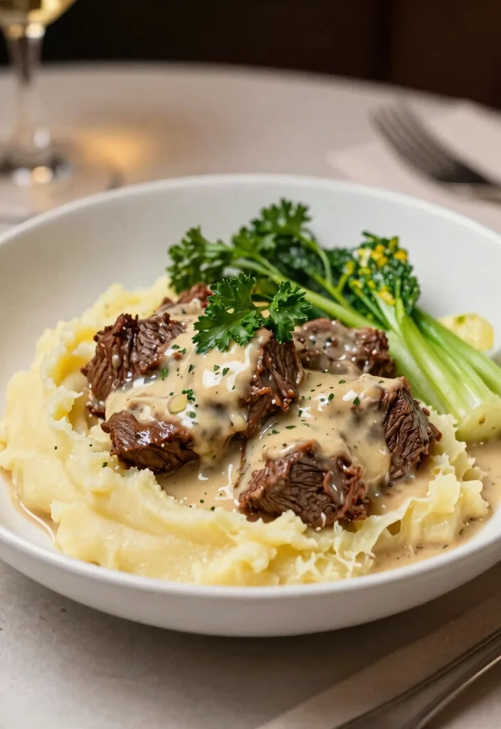17 Chuck Steak Recipes Crockpot Fall Apart Tender - 17. Chuck Steak with Creamy Garlic Sauce 1