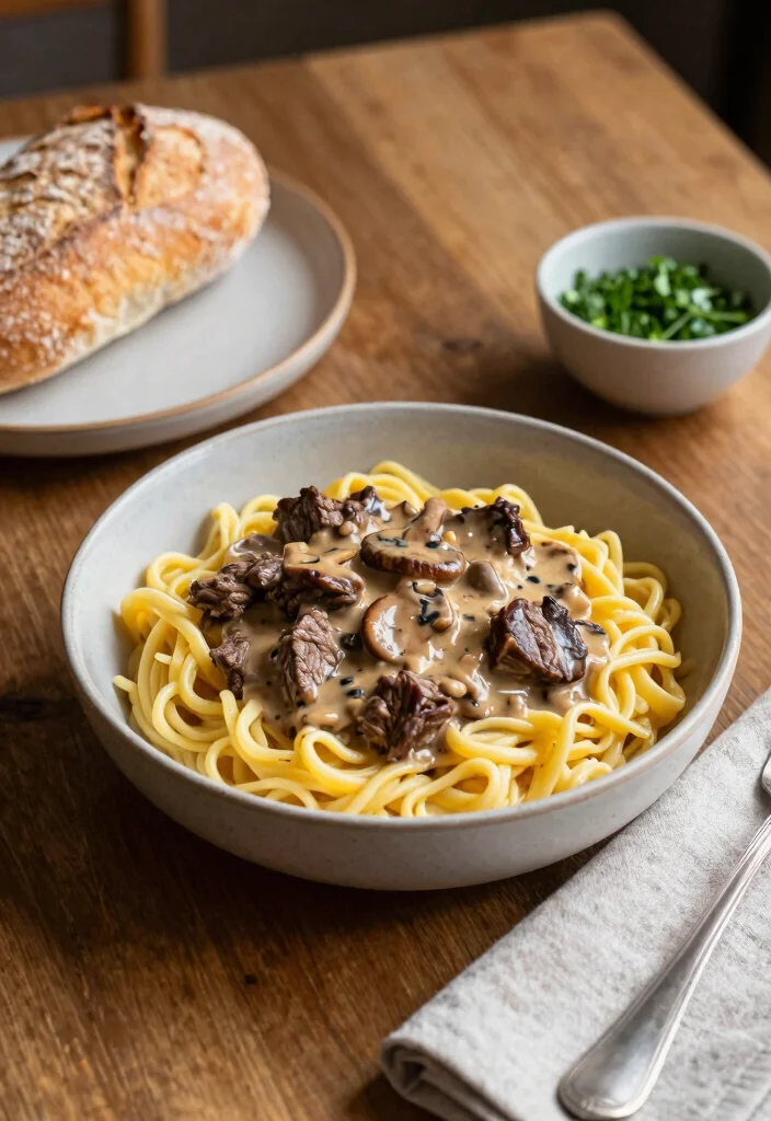 17 Chuck Steak Recipes Crockpot Fall Apart Tender - 3. Beef Stroganoff with Chuck Steak 1