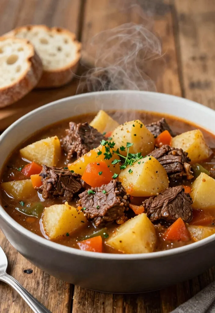 17 Chuck Steak Recipes Crockpot Fall Apart Tender - 6. Chuck Steak and Potato Stew 1