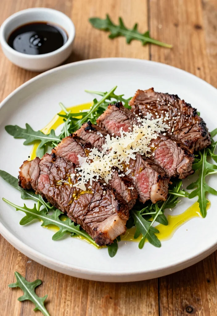17 Flat Iron Steak Recipes Tender Grill Ready Cuts - 11. Italian-Style Flat Iron Steak with Arugula 1