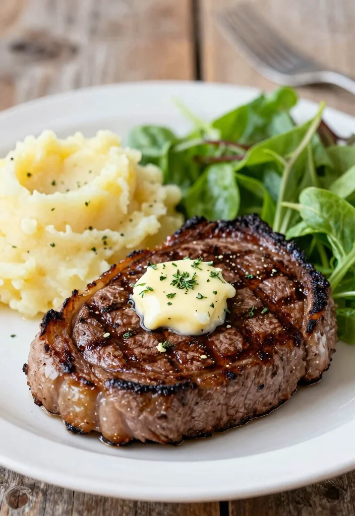 17 Flat Iron Steak Recipes Tender Grill Ready Cuts - 6. Garlic Herb Butter Flat Iron Steak 1