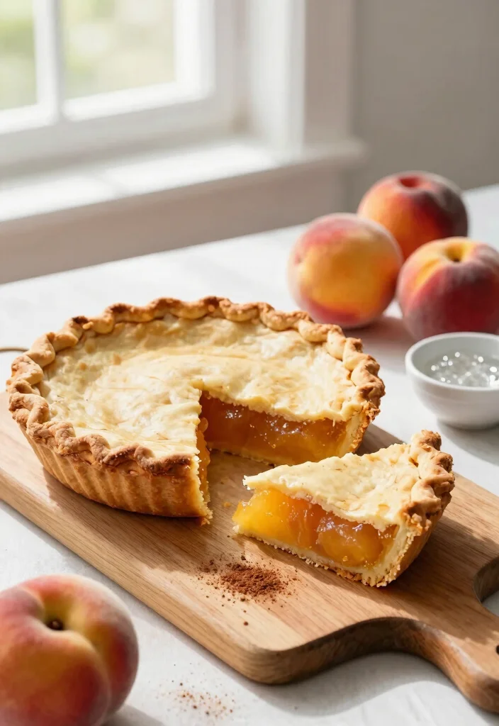 17 Fresh Peach Pie Recipes: Juicy Summer Classics - 3. Low-Sugar Peach Pie with Stevia 1